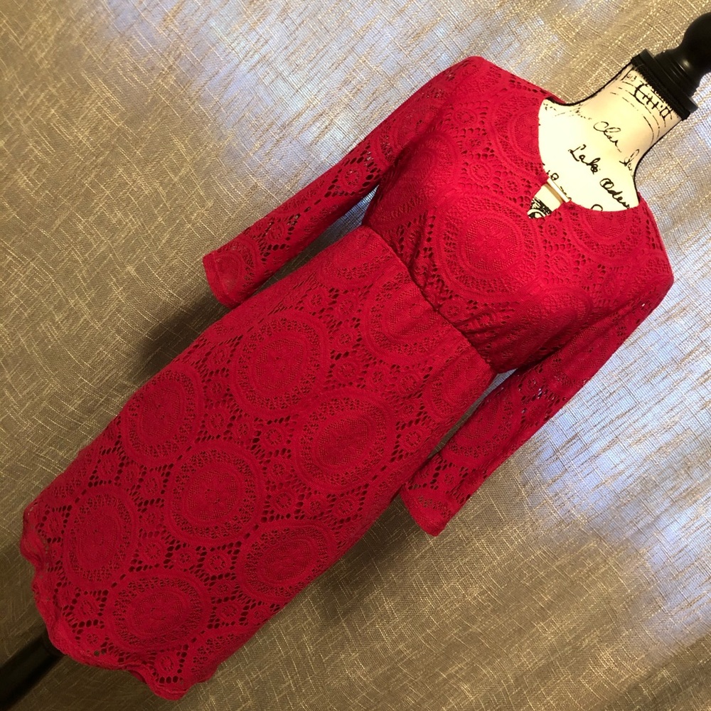 Tacera | Pink Lace Maternity Dress! ✨